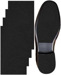 BHXANZOU Black Shoe Sole Protector,Anti Slip Shoe Grips on Bottom of Shoes - Bottom Protector - Sole Guard - Non-Slip Shoe Pads for High Heels(8"×4" Black 4Pcs)