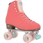 VNLA Parfait Outdoor Roller Skates for Women | Stylish Design, Comfortable, and Durable Quad Skates | Coral, Ladies 7