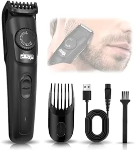 DSP® Adjustable Beard Trimmer for Men - Wheel Adjustable Cordless Beard Trimmers for Men - USB Rechargeable