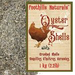 Foothills Naturals Oyster Shells Crushed - 1 kg (2.2 lb) Natural, Nothing Added