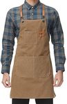 Kitchen Thicken Canvas Apron for Wo