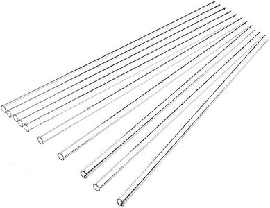 SKYPRO 10pcs 300mm Long Borocilicate Glass Tubes OD 10mm Thickness 1mm Wall Glass Tube Laboratory Tubing Clear Tubes for Art DIY
