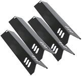 15 inch Porcelain Grill Heat Shields Replacment for Dyna-Glo DGF510SBP, DGF493BNP, Set of 4 Barbeque Grill Heat Plates for Backyard Grill Replacement Parts BY15-101-001-02, BY13-101-001-13, GBC1460W