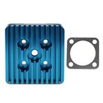 HGC CNC Blue Cylinder Head For Racing 66cc/80cc Engine Motorized Bike Bicycle