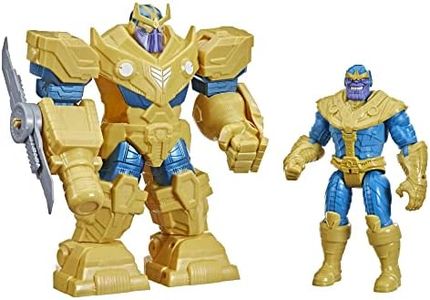 Avengers Marvel Mech Strike 9-inch Action Figure Toy Infinity Mech Suit Thanos and Blade Weapon for Kids Ages 4 and Up