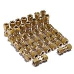 LTWFITTING 5/16-Inch OD Compression Union,Brass Compression Fitting(Pack of 30)