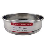 LABALPHA 70 Mesh Lab Sieves, 70 Mesh Test Sieve, 8'' Diameter, 304 Stainless Steel Wire Cloth (0.22mm)