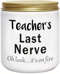 Teacher Gifts for Women Funny Unique Appreciation Gift for Christmas Birthday Novelty Lavender Scented Soy Candles
