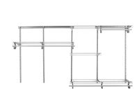 ClosetMaid 8809 ShelfTrack Closet Organizer Kit, 5-Feet to 8-Feet, White