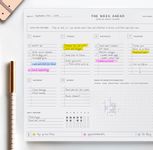 ThreeKin Essential Weekly Planner - 8.5"x11", 50 Tear-Off Sheets, Motivational Design, Goal Setting, Time Management, To-Do Lists, Productivity Organizer, Perfect for Home, Office, Students, Work