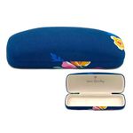 Vera Bradley Sunglasses/Eyeglasses Clamshell Hard Case, Santiago Floral Navy (Readers Case), 1-Count (Readers)