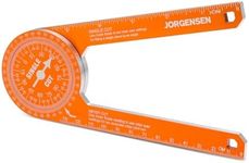 Jorgensen Miter Saw Protractor 7 Inch Aluminum Protractor Angle Finder with Precision Laser-Etched Scales for Accurate Miter Cuts, Carpenters & Contractors