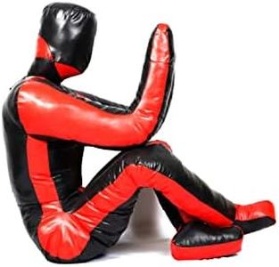 NAAX Vinyl MMA Grappling Dummy - Ideal for Brazilian Jiu-Jitsu, Wrestling, MMA, and Martial Arts Training Wrestling Dummy Sitting Position - Judo Punching Bag Dummy BJJ 180cm UNFILLED