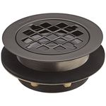 Kohler K-9132-2BZ Shower Drain with Grid Strainer, Oil Rubbed Bronze