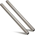 Gisafai 2 Pcs Cold Rolled Steel Tube Metal Seamless Round Tubing 3/4'' OD, 0.51'' ID, 0.12'' Wall, 12'' Length for Industries Automotive Applications, Strong and Durable