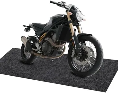BETAGT Garage Floor Mat, 32x84 Inch Motorcycle Mat for Garage, 3mm Thick Non-Slip Oil Absorbent Garage Mats for Floor, Large Oil Spill Mat Protects Floor from Spills, Drips, Splashes and Stains