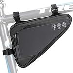 Eyein Bike Triangle Frame Bag, Cycling Waterproof Front Handlebar Bag Strap-On Saddle Pouch Storage Tube Bag with Reflective Stripe for Phone Cash, Repair Tool, Mini Pump Outdoor Sports Riding