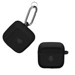 kwmobile Case Compatible with Skullcandy Mod Case - Silicone Cover Holder for Earbuds - Black