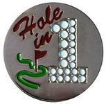 Hole in One Golf Ball Marker with M