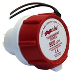 Jabsco Rule 46DR Marine Rule 800 Replacement Motor for Tournament Series Livewell Pumps, White/Red