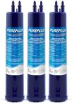 PUREPLUS 9083 Replacement Refrigerator Water Filter, Compatible with EDR3RXD1, 4396841, 4396710, Filter 3, 46-9083,46-9030, 9030, 9083 Refrigerator Water Filter, 3Pack