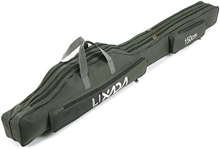 Lixada Fishing Rod Case, Portable Folding Fishing Rod Case Fishing Pole Reel Storage Bag Fishing Gears Organizer 100cm/130cm/150cm