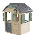 Smoby - Life Neo Jura Lodge Playhouse (115 x 123 x 132 cm) with 31% Recycled Content includes Bird Feeding Station - Outdoor Children's House for Kids