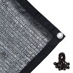 Agfabric 40% Sunblock Shade Cloth with Grommets for Garden Patio 10ââ‚¬â„¢ X 20ââ‚¬â„¢, Black