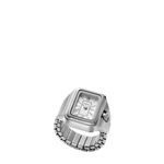 Fossil Women's Quartz Stainless Steel Two-Hand Watch Ring, Color: Silver Raquel (Model: ES5344)