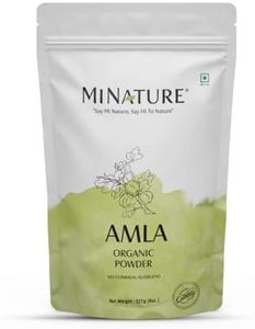 Amla Powder ( Amla Fruit Powder) by mi nature| Amalaki | 227g (8 oz) | High in Vitamin C , antioxidants | Hair Growth | Raw,Vegan,Gluten free