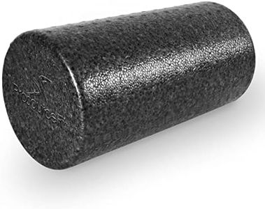 ProsourceFit High Density Foam Rollers 12 - inches Long,Firm Full Body Athletic Massage Tool for Back Stretching,Yoga,Pilates,Post Workout Muscle Recuperation,Black,(Pack of 12)