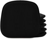 Shinnwa Chair Cushions for Dining Chairs 6 Pack, Non Slip Indoor Chair Pads, U-Shaped Seat Cushions, 15 x 16 Inches, Black