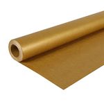 Clairefontaine - Ref 195775C - Recycled Coloured Kraft Paper Roll (Single Roll) - 70cm Width x 10m Length, Deep-Dyed Lined Kraft Paper, PEFC Approved - Gold Colour