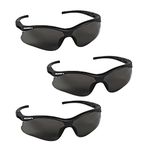 Jackson Safety V30 38476 Nemesis Small Safety Glasses (3 Pair) (Black Frame with Smoke Lens)