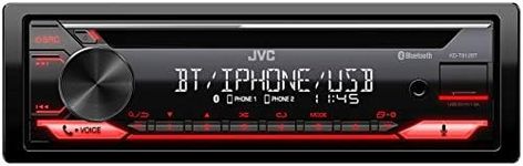 JVC KD-T812BT CD receiver with Bluetooth Hands- Calling and Wireless Music Streaming, Black