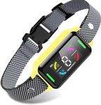 ZEASOYO Dog Bark Collar Automatic Shock Collar Rechargeable Anti-Bark Training Collar Multifunctional Waterproof Dog Stop Barker with 6 Safe Training Modes for Dog Weighing Over 8 Pounds (Yellow)