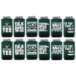 Funny Golf Can Cooler Pack of 12 Golf Beer Sleeve - Golf Gag Gift, Funny Golf Gifts for Men, Perfect Golf Accessories for Men, Gifts for Golfers, Golf Gifts for Women Golfers, Golf Party Supplies