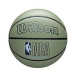 WILSON NBA Forge Plus Eco Indoor/Outdoor Basketball - Size 7-29.5", Green