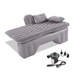Ergocar Air Bed Inflatable Air Mattress Air Sofa Car Travel Camping Airbed Waterproof Leak-proof Air Lounger for Camping, Hiking, Swimming Pool, Beach, Travelling (Grey)