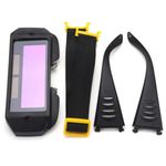 GEARMIND Auto-Darkening Welding Goggles | Solar Powered Welding Goggle | Eye Safety Equipment | PC and ABS | UV Protection | Black