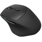 RAPOO MT550 Bluetooth Mouse, Multi-Devic Wireless Mice with 4 Adjustable DPI, Symmetrical Ergonomic Design, 12 Month Battery Life, for Laptop MacBook Apple, Black