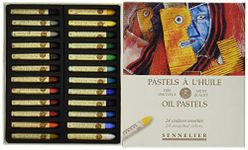 Sennelier Oil Pastel Set, 24 Count, Multicolor