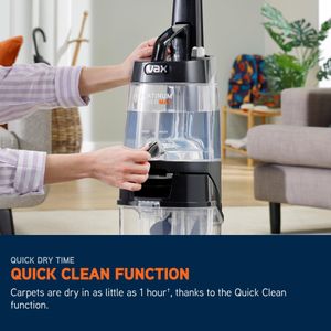 Vax Platinum Power Max Carpet Cleaner – Upright, Handheld Spot & Wash Tools, Black