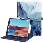 FINTIE Case for iPad 9th / 8th / 7th Generation (2021/2020/2019) 10.2 Inch - [Corner Protection] Multi-Angle Viewing Stand Cover with Pocket & Pencil Holder, Auto Wake Sleep, Ocean Marble