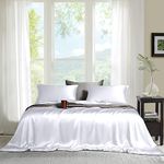 Linenweaves Organic Eucalyptus 1PC Only Fitted Sheet Tencel Lyocell, Softest, 400 Thread Count Smooth Like Silk Sheet (Full, White)