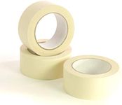 True-Ally Masking Tape 2 inch / 48 mm x 20 meters (pack of 3) of Multi-Use, Easy Tear Tape. Great for Carpenter Labeling, Painting, Packing and More. Adhesive Leaves No Residue.