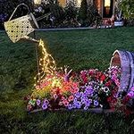 Vcdsoy Solar Watering can with Lights - Gifts for Mom Women Grandma, Solar Lights Outdoor Decorative Waterproof, Waterfall Fairy Lights Yard Decor for Table Patio Yard Pathway Walkway Party