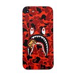 Hoolcase for iPhone 7 for iPhone 8 for iPhone SE Soft Case for Shark Face/Shark Teeth Fans Kids Boys, Cartoon Cute Fun Shockproof TPU Protective 4.7 Inch Case for iPhone 7/8/SE (H-YU)