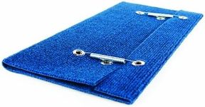 Camco Wrap Around Step Rug- Protects Your RV from Unwanted Tracked in Dirt, Works on Electrical and Manual RV Steps - Extra Large (Blue) (42934)