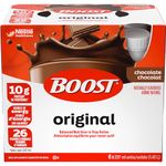 BOOST Original Meal Replacement Drink, Chocolate, 6x237ml, Case Pack of 4, Packaging May Vary